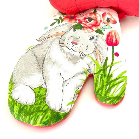 Easter Potholder & Oven Mitt Set. NEW ITEM - Picture 2 of 3